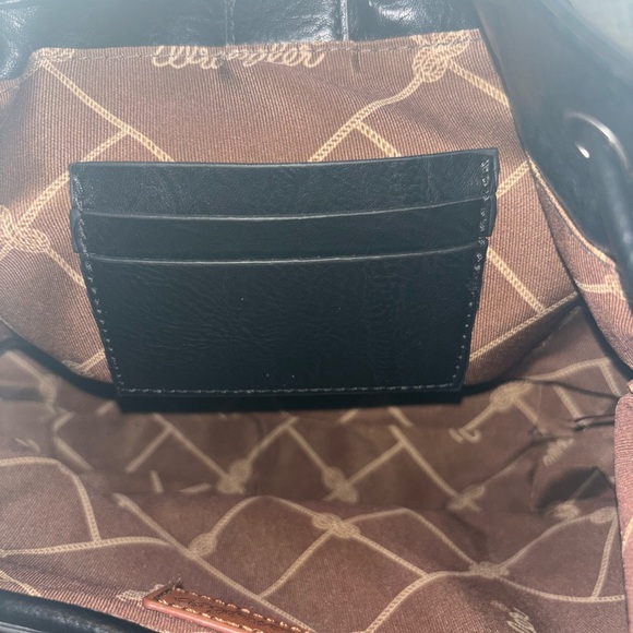 Wrangler Black and Brown Patterned Fringe Bag - Picture 6 of 9